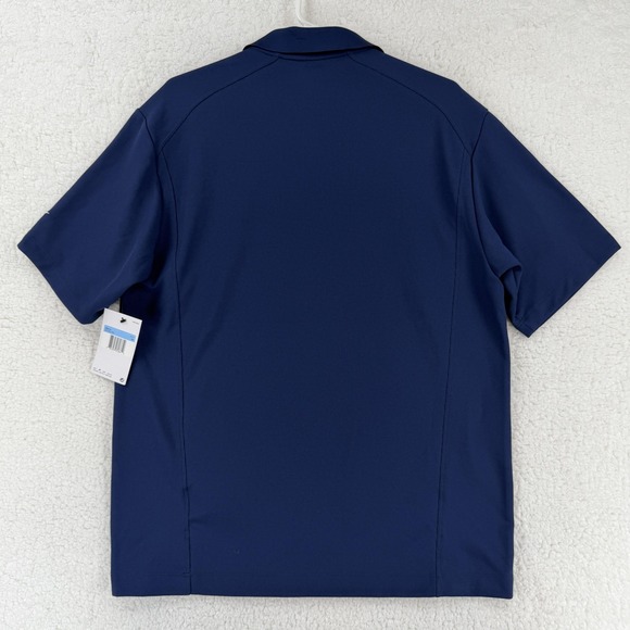 Nike Golf Polo Shirt Mens Medium Blue Disney Meetings Events Swoosh NWT - Picture 2 of 9